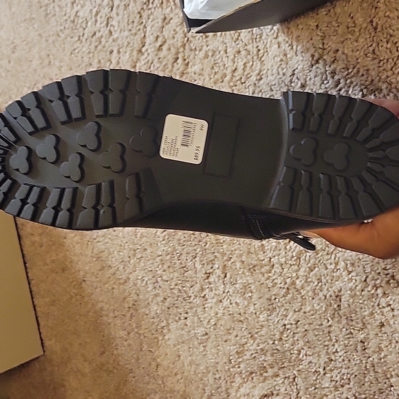 Black combat boots with silver detail - Picture 7 of 9